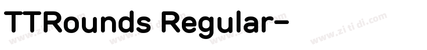 TTRounds Regular字体转换